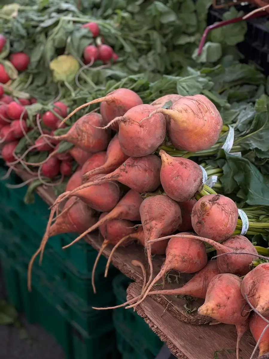 Remolachas frescas del mercado